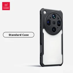Xundd Airbag Shockproof Matte Transparent Protective Phone Case for PC and TPU (Black Matte Clear)