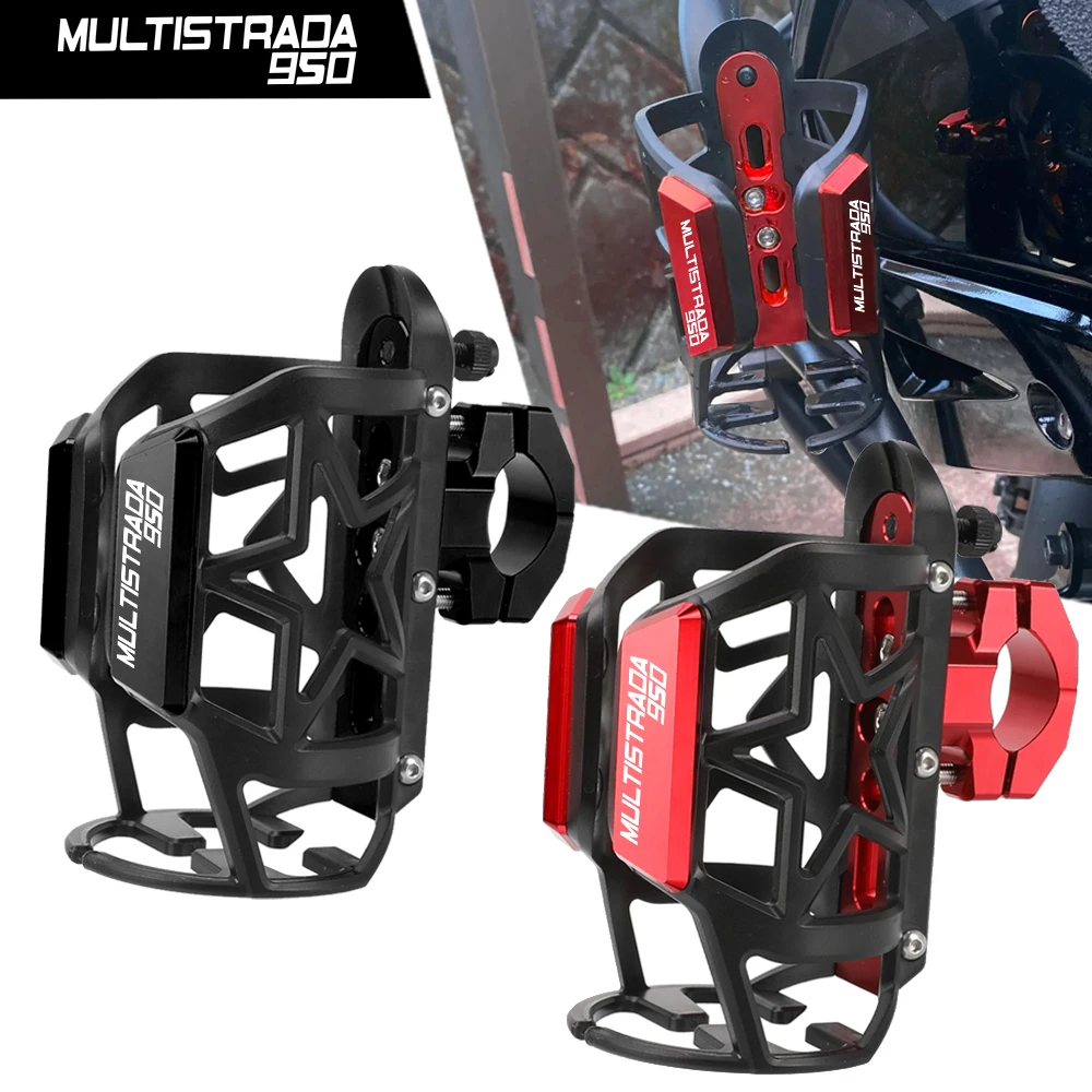 

For Ducati MULTISTRADA 950 950S 2017 2018 2019 2020 2021 2022 Motorcycle Beverage Water Bottle Cage Drink Cup Holder Stand Mount