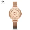 EUTOUR Original Design Magnetic Walking Beads No Hands Watch Ladies Compact Lightweight Luxury Niche Quartz Women's Watches 1