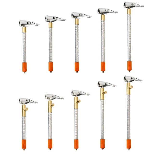 M6 Threaded Tire Inflator Hose Extension Tube Bike Car Tyre Locking Air Chuck Adapter For Inflatable Air Pump Motorcycle