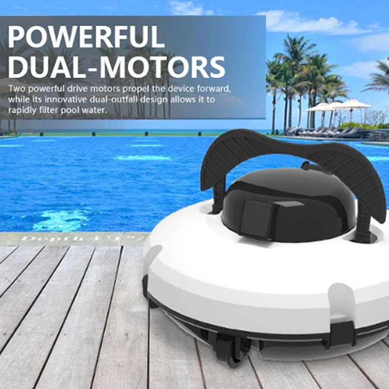 

PZ0-18 Wireless Pool Cleaner Automatic Intelligent Sewage Suction Machine Self Parking Swimming Pool Robotic Cleaning Equipment