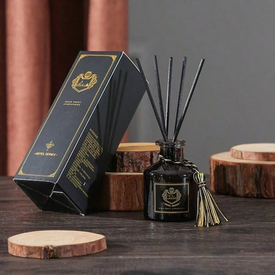 50ml Natural Aromatherapy Set 5 Black Vine Volatile Sticks Aromatherapy For Home Bedroom Bathroom Air Freshener Gift B incense sticks