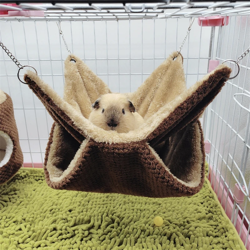Title 5, Hamster Hammock Hanging Double Thick Plush Bed ...