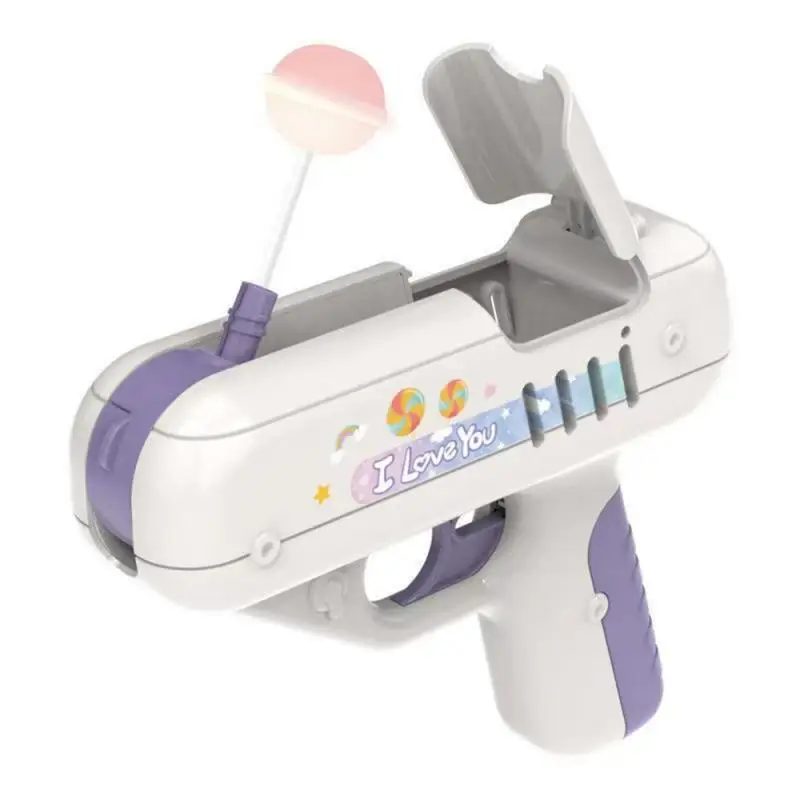 Candy Gun Sugar Lollipop Gun Sweet Toys lollipop storage Toy for Children Adult I You for Girlfriends Light Toy candy gun toy