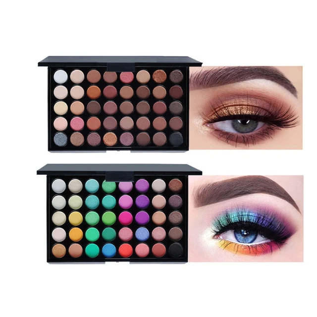 40 Color Eye Makeup Nudes Palette Matte Eyeshadow Cream Makeup Palette  Shimmer Cosmetic Long Lasting Waterproof Make Up Tools - AliExpress