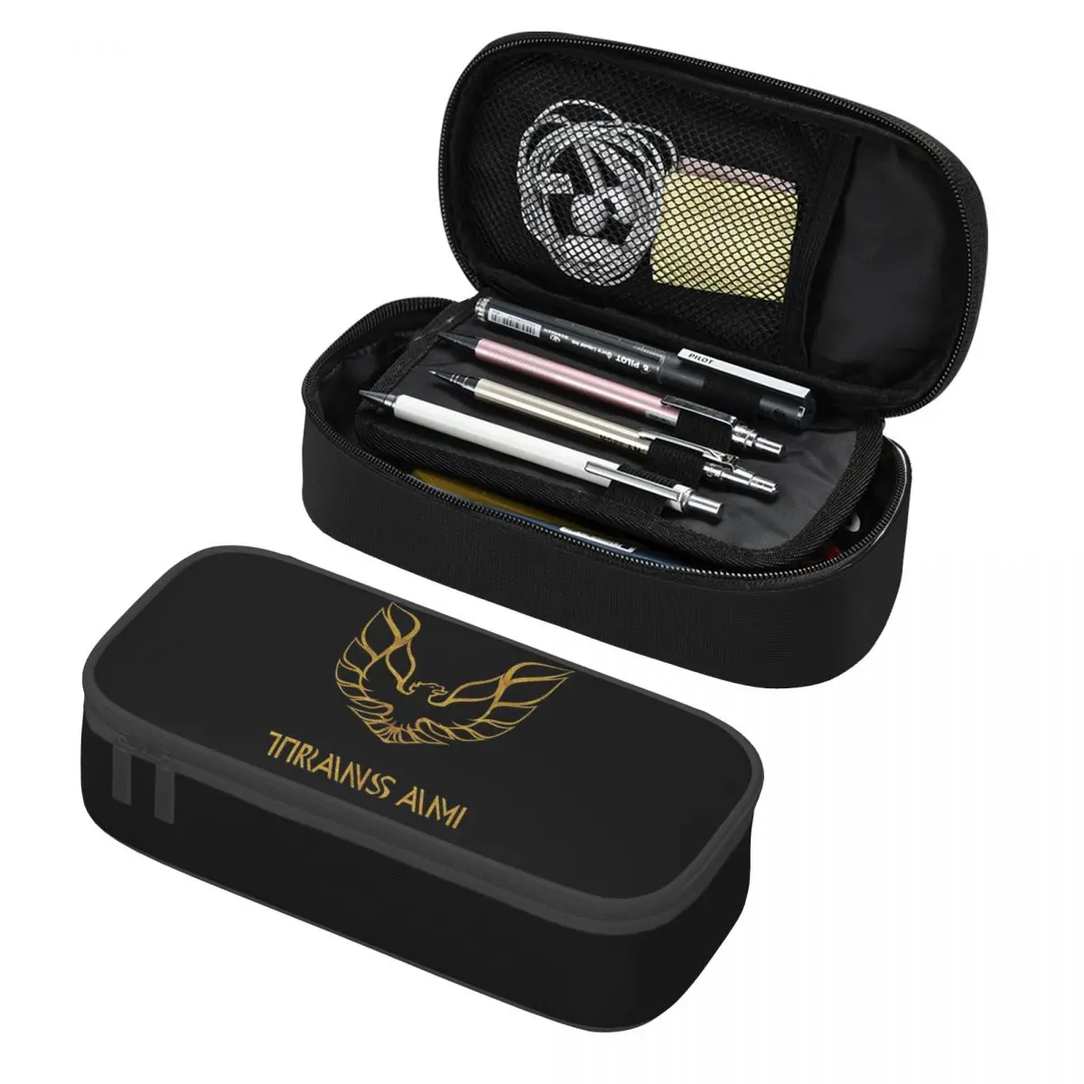 Pontiac Firebird Trans-Am Gold Pencil Cases Big Capacity Pen Bags Pen Box Pencil Pouch For Boys Girls Students School Office