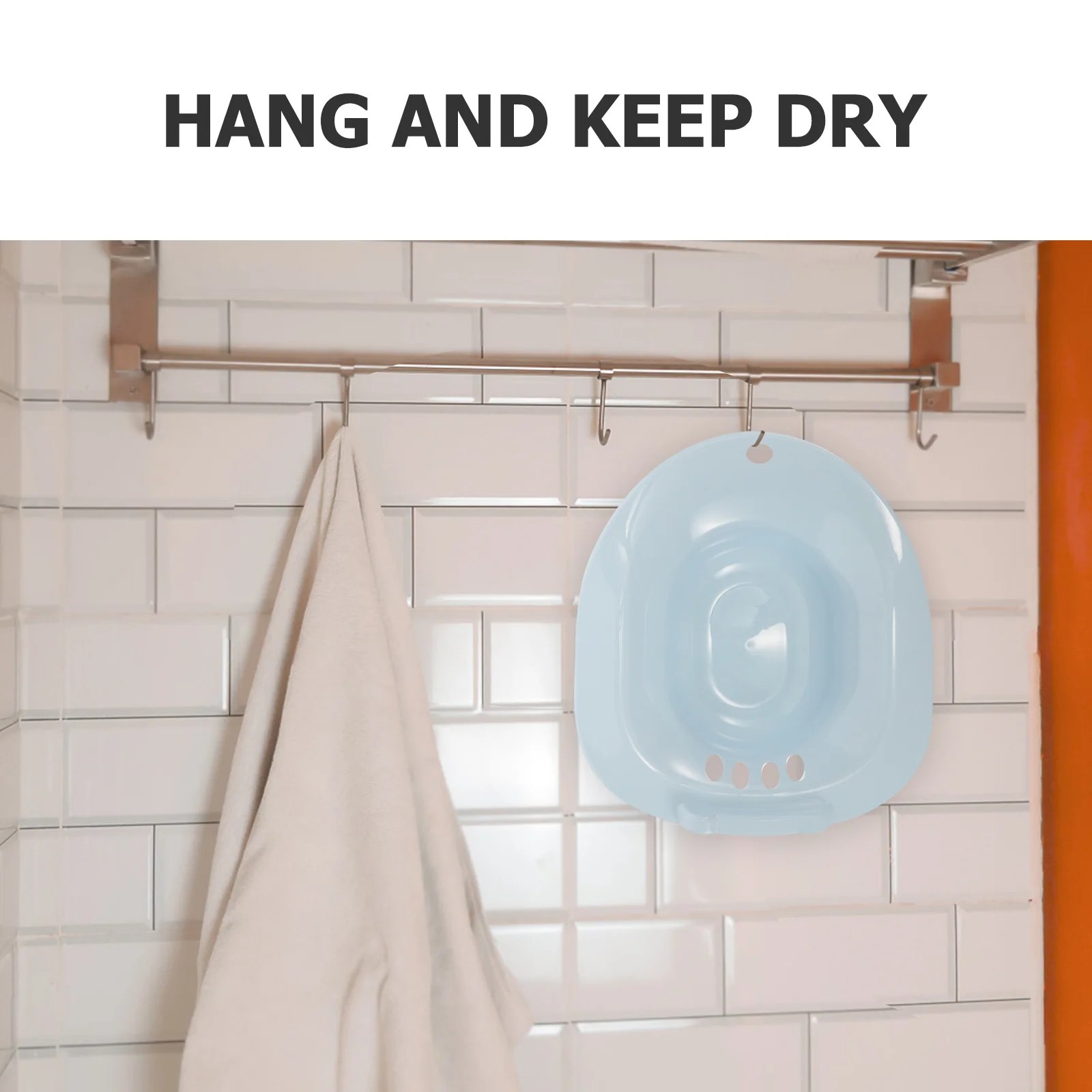 Washbasin Bidet Woman Bathrooms Door Towel Rack Plastic Wall Mounted Drying Postpartum Care Toilet