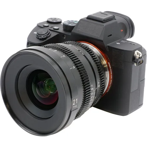 SLR 매직 마이크로프라임 시네 21mm T1.6 렌즈, E, 후지 X 마운트 MFT용