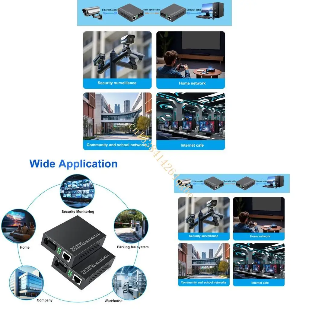 산업용 광학 네트워킹 변환기 1Gbps 20km 범위 포트 금속 케이스 T5UE