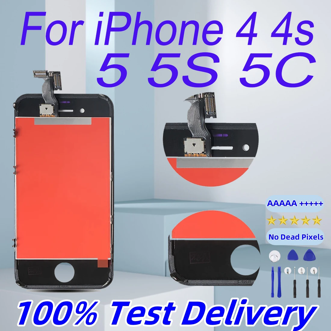 Standard Display unità Nero, Completo per iPhone 5S