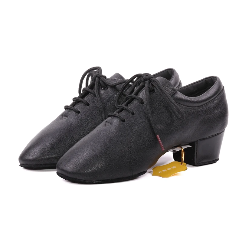 BD Dance Shoes Boys' Latin Dance Shoes Competition Show Bright Leather Soft Sole Children's 419