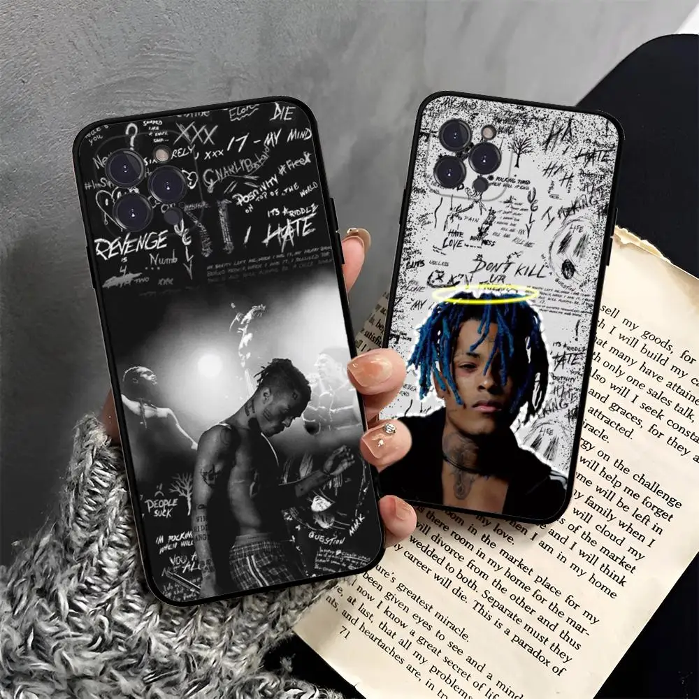

XXXTentacions 17 Rapper Phone Case For iPhone 15 14 13 12 Mini 11 Pro XS Max X XR SE 6 7 8 Plus Soft Silicone Cover