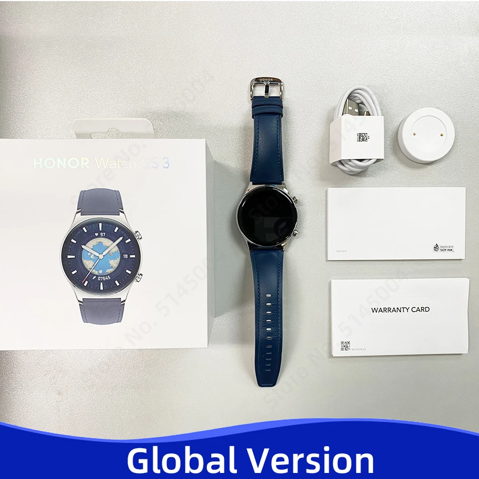 HONOR Watch GS 3 GS3 ����Ʈ ��ġ ��� ���ļ� GPS ���� ��� ����� 1.43 AMOLED ��ũ�� SmartWatch