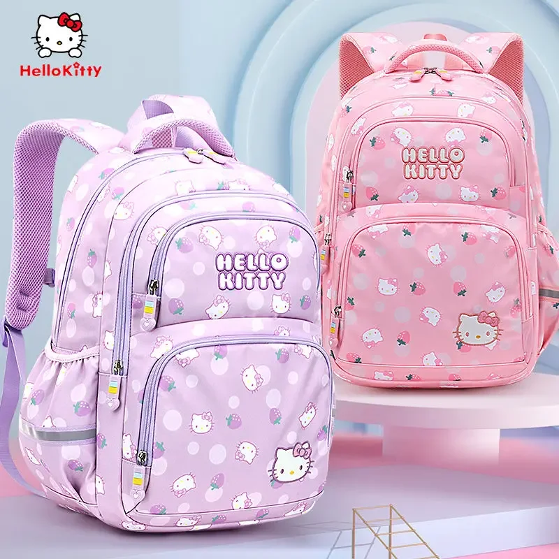 Sanrio Kuromi Children's Schoolbag Primary School Student Girl Spine Protection Burden Reduction Girls' Backpack School Backpack