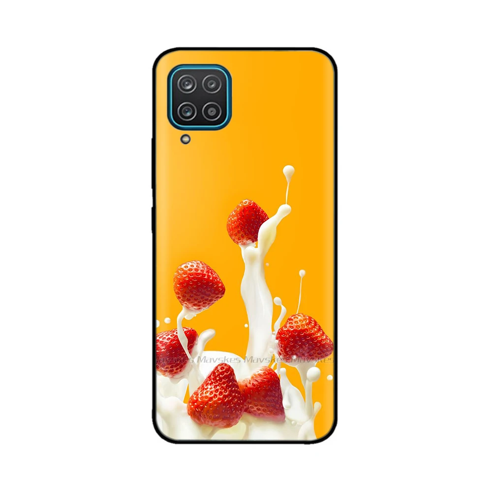 thumbnail image 1 of For Samsung Galaxy A12 M12 F12 Case 2021 Flower Painted Silicone Protect Cover For SamsungA12 A 12 M 12 SM-M127F Fundas Bumper, 1 of 5