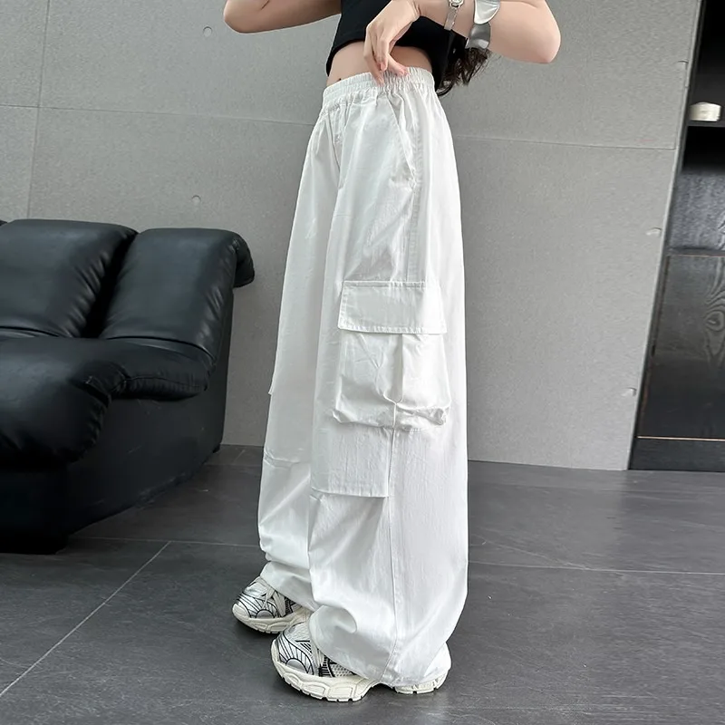 2026 1pc pant new autumn teens tracksuit dance hip hop Girls cloth casual loose wide leg Cargo Kid hip hop 4 5 8 10 12 14 year 4