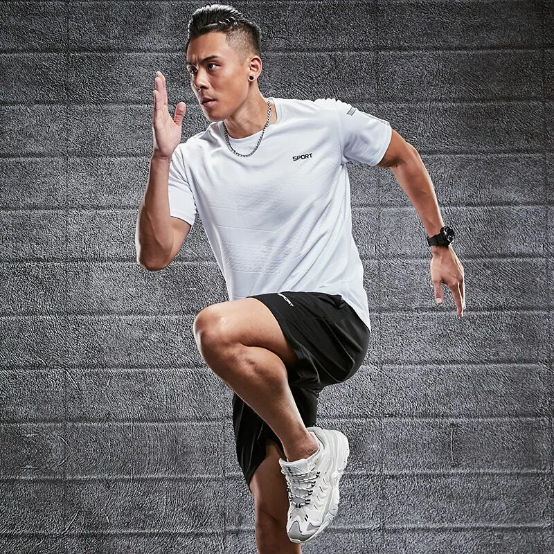 ملابس اللياقة البدنية للرجال حرير ثلجي سريع الجفاف...