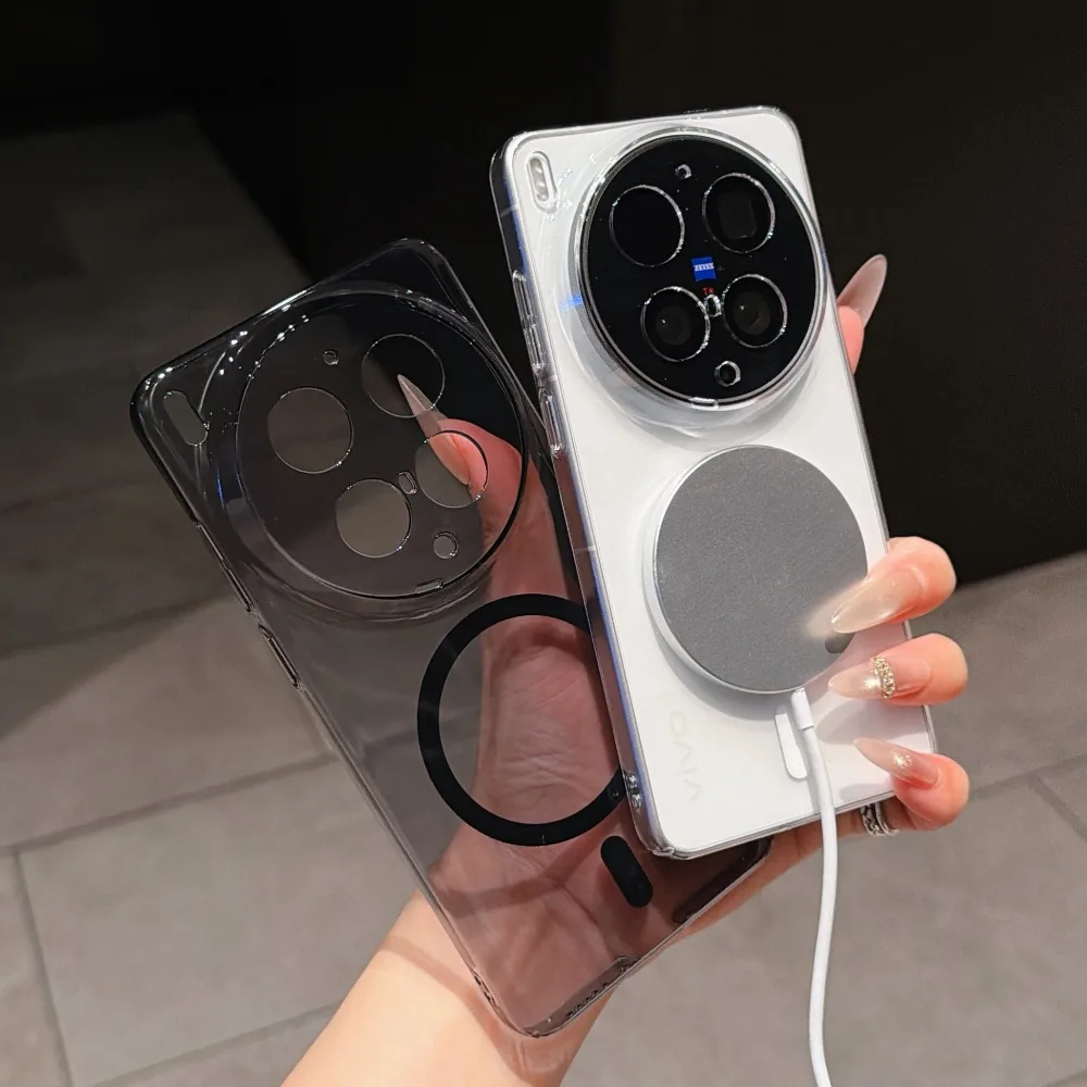Clear Magnetic Shockproof Phone Case Cover