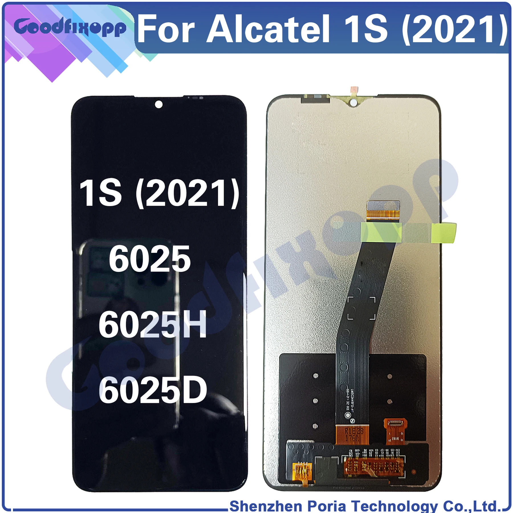 

6.52 Inch For Alcatel 1S (2021) 6025 6056 6025H 6025D LCD Display Touch Screen Digitizer Assembly For 1S 2021 Replacement