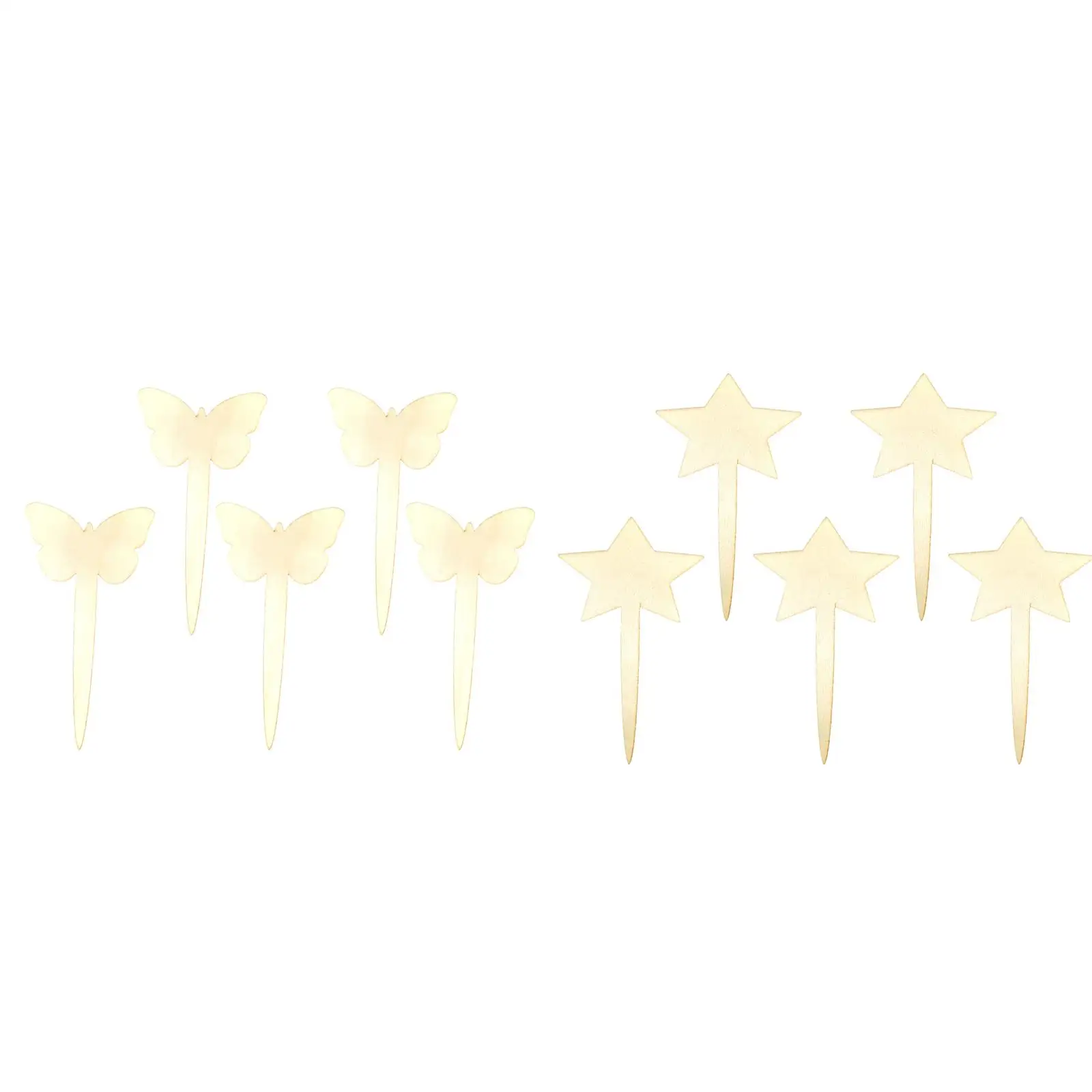 

5Pcs Garden Labels Garden Markers Stakes Garden Decorating Tools Plant Tags Wooden Plant Labels for Mini Pots Lawn Yard Plants