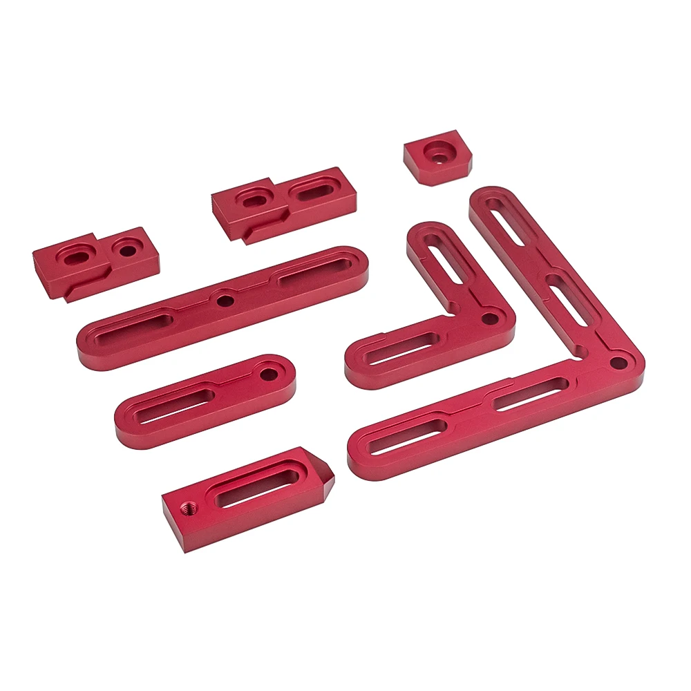 90 Degree Positioning Strip Tool Align Jig Fixed Clamp Position Lock Bar Block Aluminum Fixing Clip Corner Clamping Square woodworking tools woodworking square tool woodworking tool