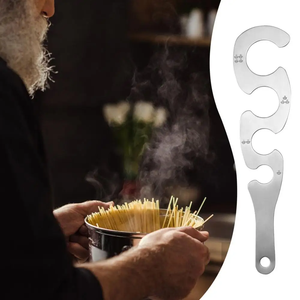 Description Picture 3 of itemPasta Measuring Tool Stainless Steel Spaghetti Measuring Tool Kitchen Gadgets Pasta Ruler Aid For Children Men Women And