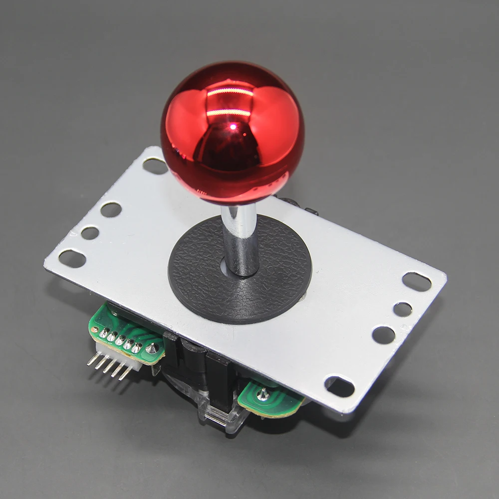 10Pcs/Lot  8 Ways Arcade Joystick With Plating Top Ball Classic Arcade Game Josytick For Game Machine Parts