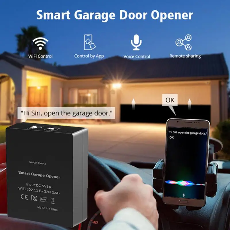 

Управление дверью роликовым затвором, передовая технология, безопасный контроль доступа, Легкий Пульт дистанционного управления, бесшовная интеграция с Homekit