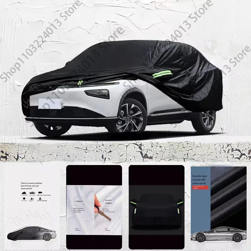 For Xpeng G9 all-weather outdoor fully covered with snow and UV protection waterproof Sun Shade Snow Rain Wind Resistant