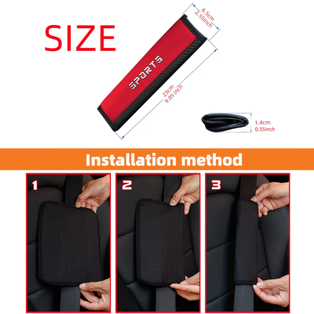 Carbon Fiber Seat Belt Shoulder Pad 6