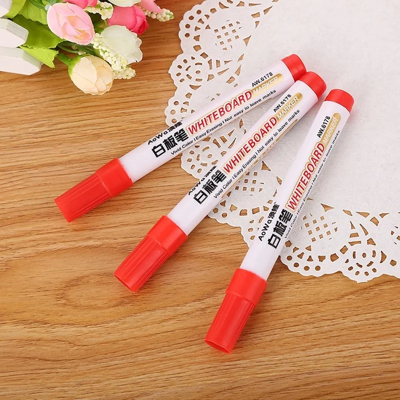 5pcs 3 Color Whiteboard Pen Set Erasable Marker Pen for White