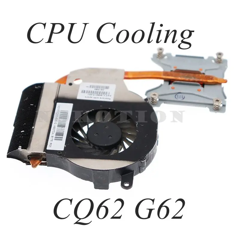 

606013-001 615849-001 605903-001 радиатор для HP G62 G72 G72 CQ72 вентилятор для охлаждения процессора