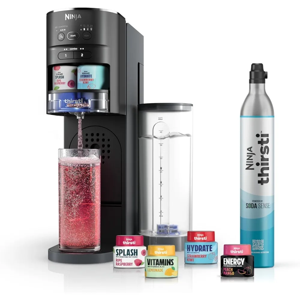 Soda Maker Create Unique Sparkling & Still Drinks Personalize Size & Flavor Carbonated Water Machine
