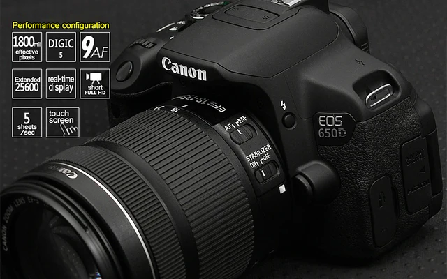 Canon Eos 650d Digital Slr Camera With Canon Ef-s 18-55mm F/3.5 