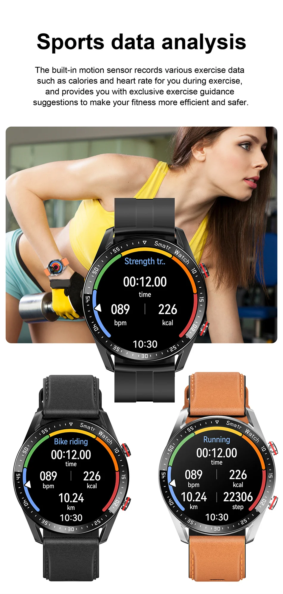 New ECG+PPG Unisex Fitness Smart Watch