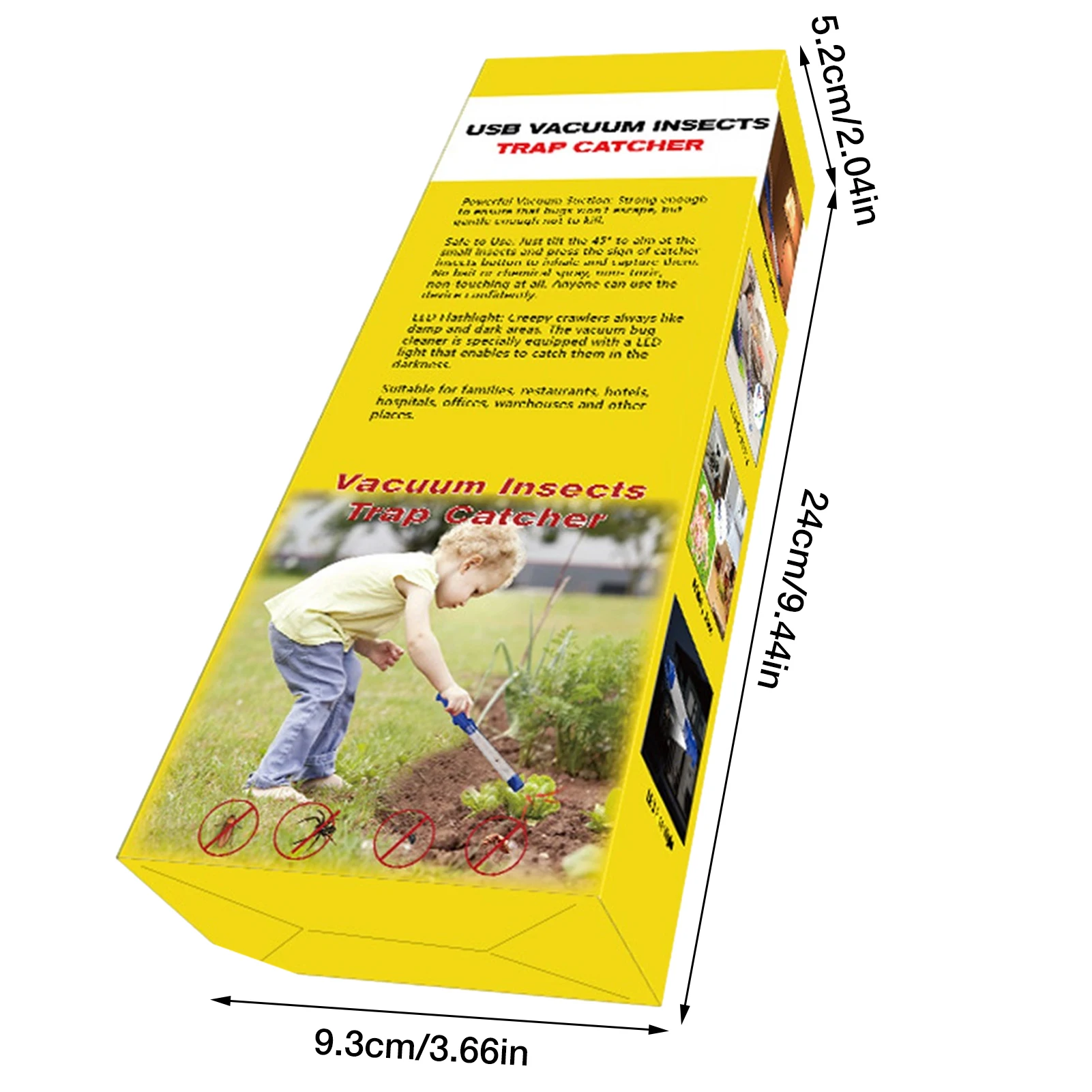 Insect Catcher Suction Trap Tube Handheld Bugs Fly Vacuum Cleaner Household InsectsFly Catcher PestTrap Control