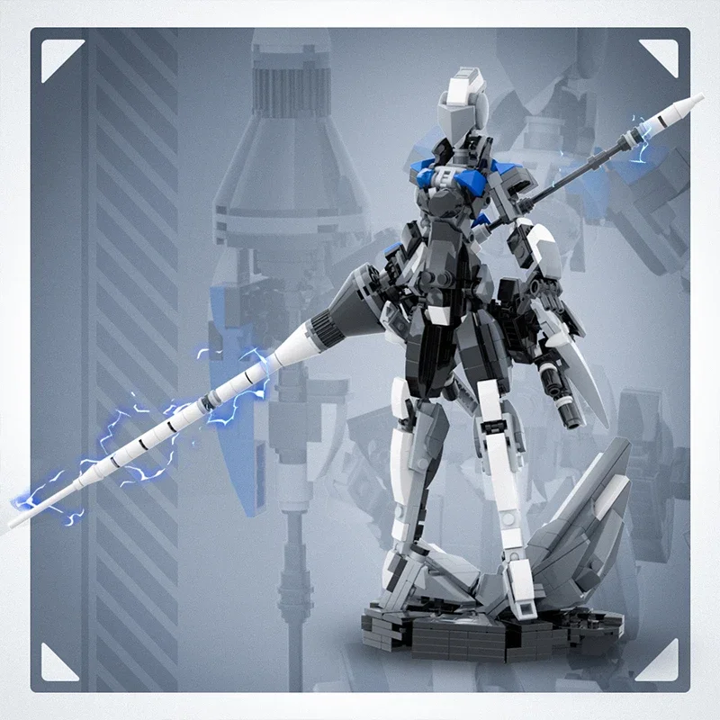 

MOC научная фантастика футуристический бронированный женский Lancer робот строительный блок валкири мобильный костюм для девушек модельные кирпичи игрушки подарок на день рождения