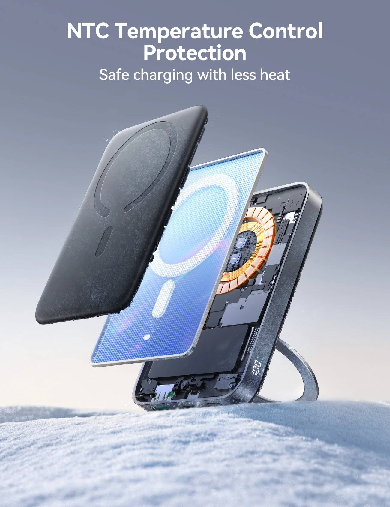 10000mAh Power Bank For MagSafe 15W Wireless Charging Magnetic Power Bank 22.5W