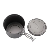 Toaks Outdoor Camping Titanium Pot 900ml 750ml Ultralight Cooking Picnic Titanium Pot 2
