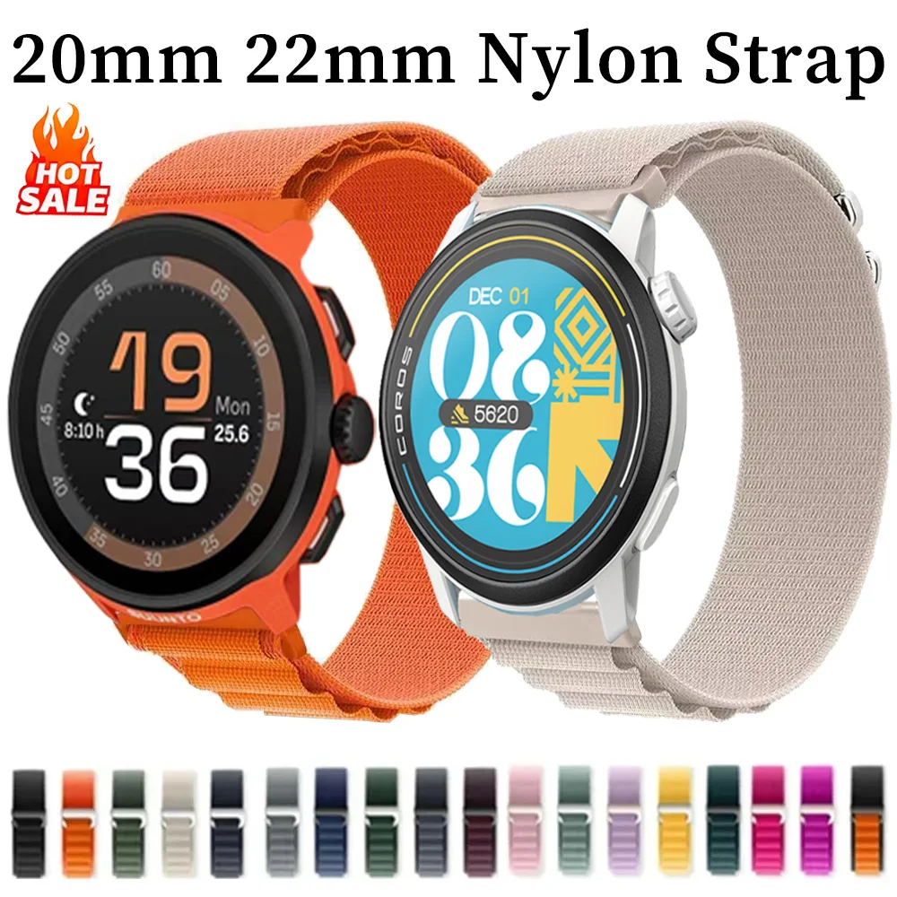 Versatile Alpine Nylon Strap - 20mm/22mm Adjustable Wristband