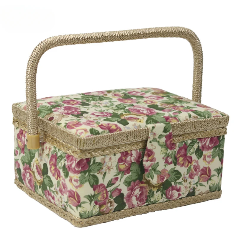 Large sewing basket sewing storage box accessories supplies DIY hand tool storage craft lovers