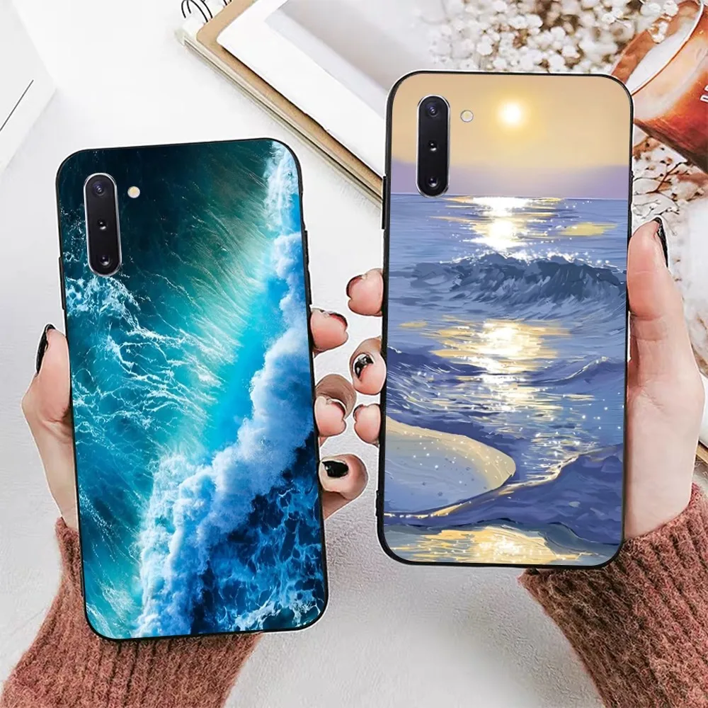 Custodia Per Telefono Sea Wave Per Samsung A 13 21 30 31 32 51 52 53 70 Per Huawei Honor 50 60 70 Per Oppo Vivo