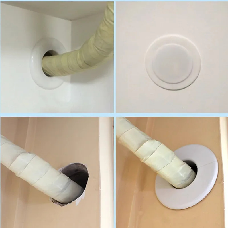 Plastic vent cover air vent cover air conditioning hole cover plastic access panel Reserved hole plugging Panel concealer round Air-conditioning pipe Dust plug Decor cap for Home office Hotel
