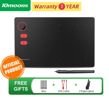 10moons G20 Graphic Drawing Tablet with roller key Large Active Area Digital Tablet Support Android Phone with gifts