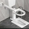 Squat To Change The Toilet Seat Toilet Holder, Elderly Pregnant Foldable Safe Non Slip Toilet Chair Household Use Squatting Pit 1