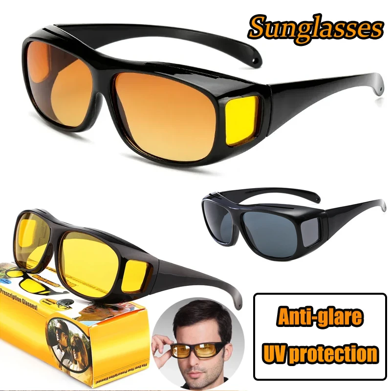 Enhanced Night Vision Anti-Glare Driving Sunglasses with UV Protection