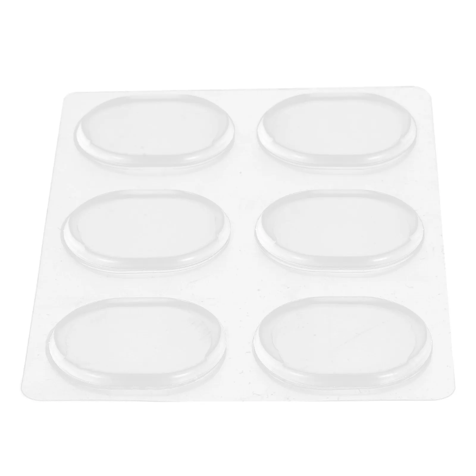 6개입 투명 원형 실리콘 신발 패드 젤 물집 방지 유연 쿠션 편안하지 않은 신발용 뒤꿈치 패드