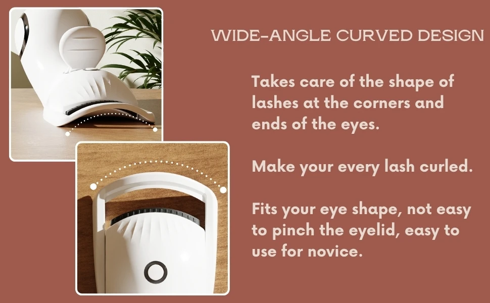 rizador de pestañas eléctrico recargable, control rápido de temperatura, 3 configuraciones de temperatura, adecuado para mujeres &raquo; rizador de pestañas eléctrico recargable