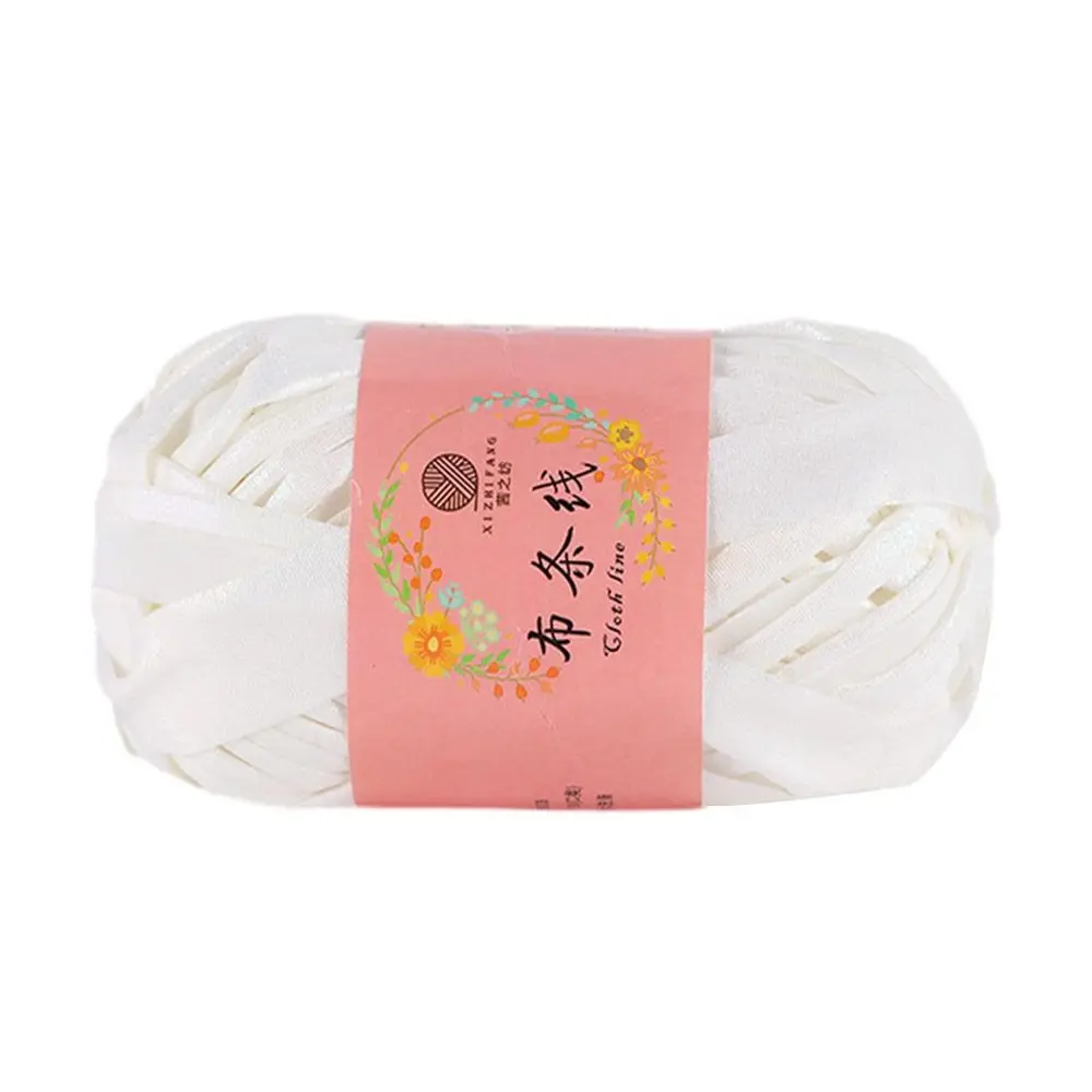 Description Picture 4 of item100g Imitation Leather Shiny Crochet Yarn DIY Hand Knitting Yarn Ball For Bag Blanket Cushion T-Shirt