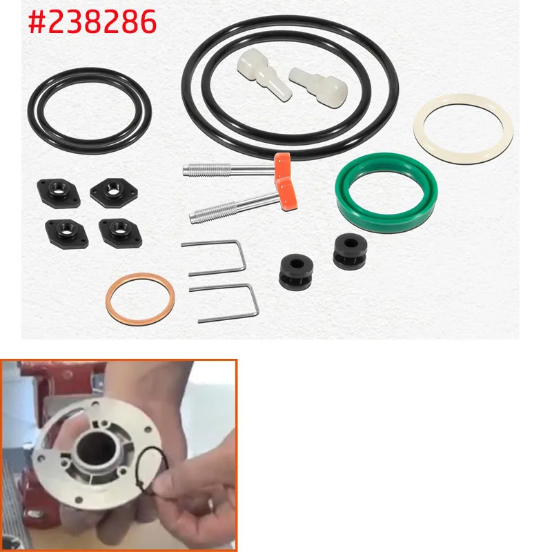 

238286 Repair Kit Fit for 5:1 Ratio Fire Ball 300 Oil Pumps 238-286 Fluid and Air Repair Parts Included (19 Pcs/Set)